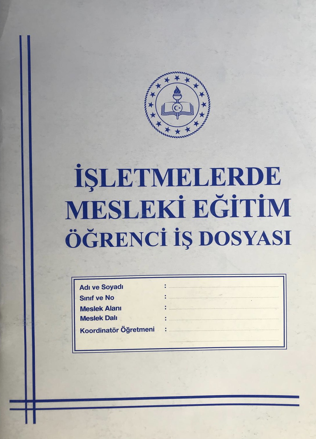 Mavi dosya fotoğrafı